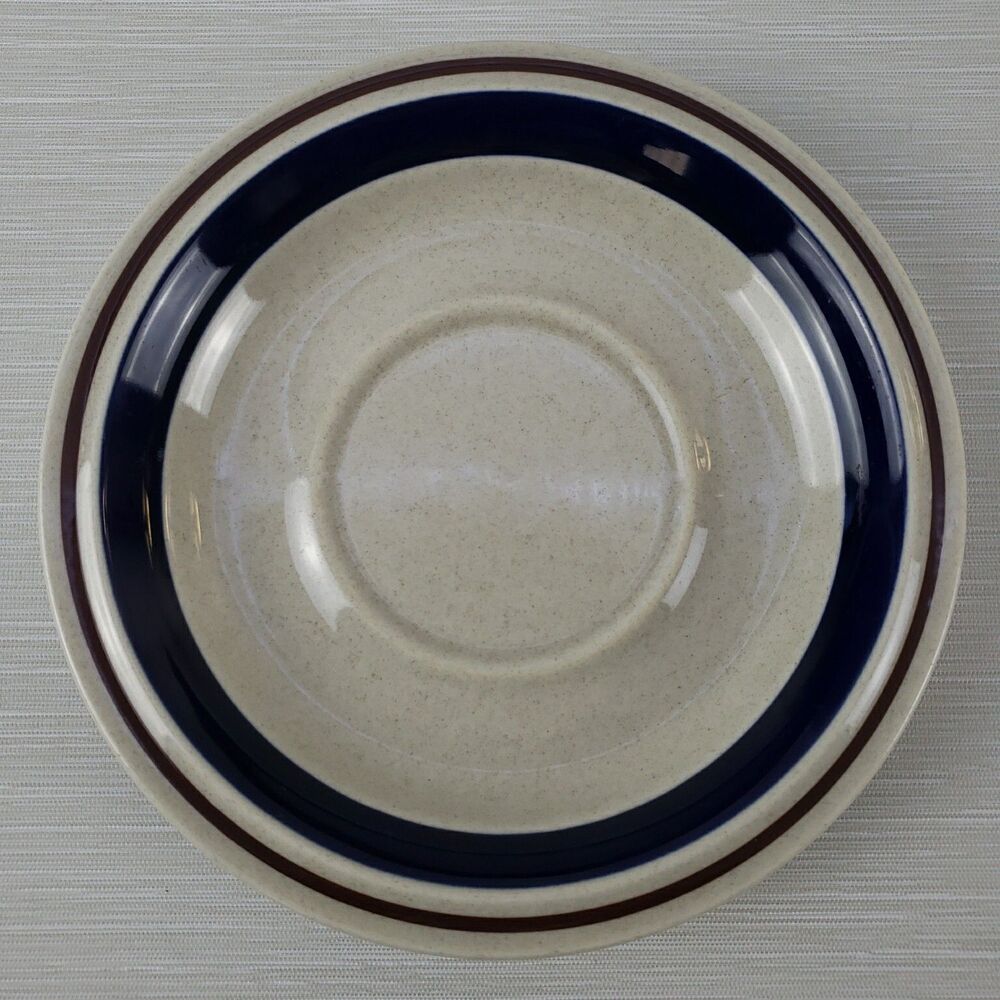 Vintage Yamaka Chateau Contemporary Stoneware 6" Replacement Saucer Blue Japan